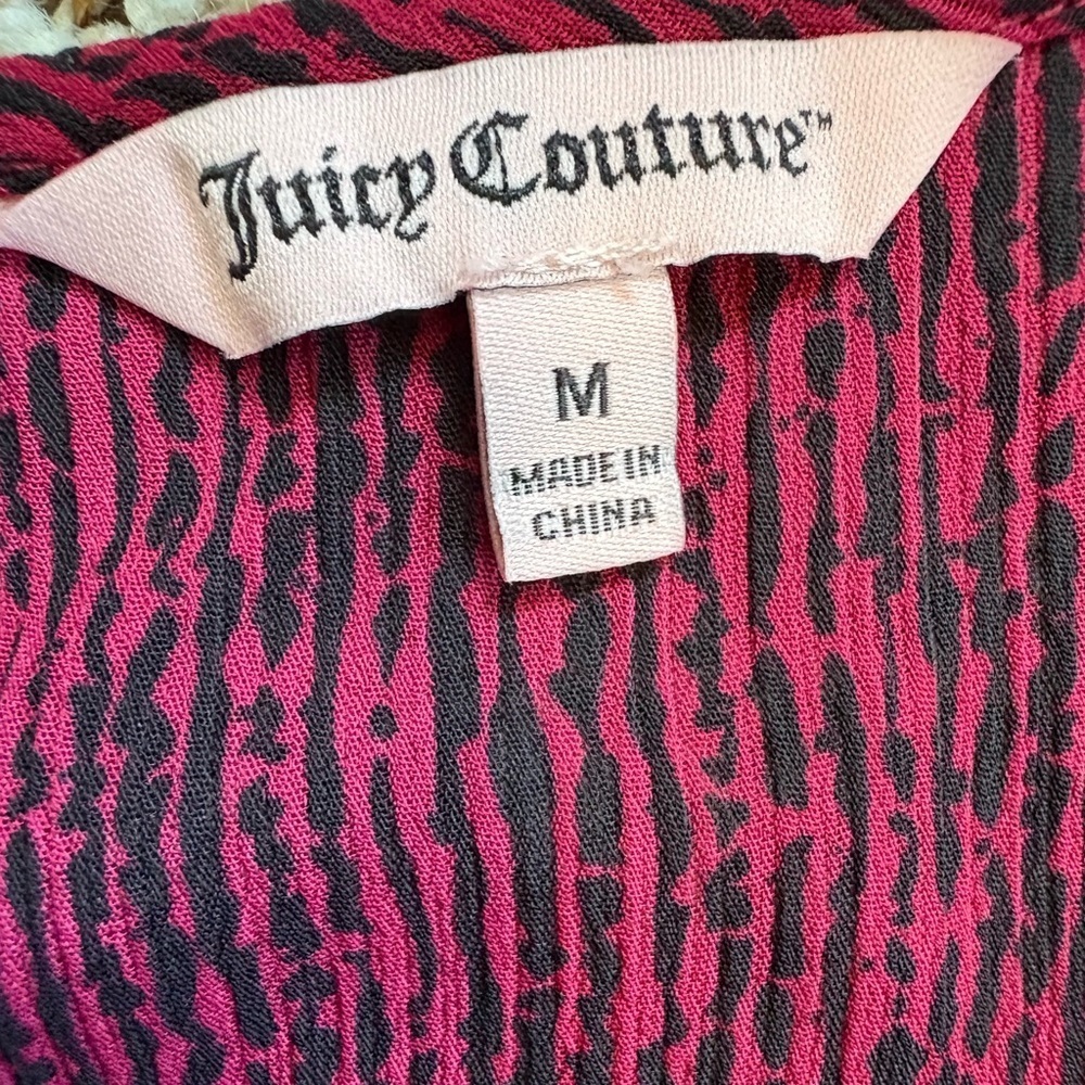 Juicy Couture Women’s Patterned Sleeveless Top Blouse Size Medium - Picture 3 of 7